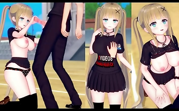 Erogekoikatsu! Luscious Blonde with Bodacious Boobs, Starring JK Eleanor - A Sensual 3DCG Animation Video