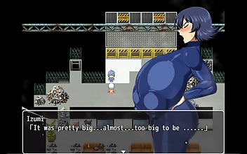 JAV Spaceship Shipwrecked Blonde MILF Todoroki Gives Blowjob in the Corridor ~ Monthly Patreon Choice Hentai Game Episode 11