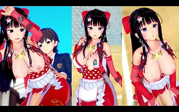 Witness the Epic Battle of the Luscious Miko Swordsman Kai in 'Erogekoikatsu!'