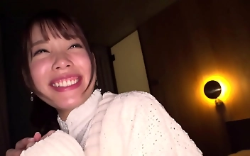 JAV Debut Idol's Backstage Sex Training with Ejaculation and Hand Job in Men's Salon!