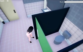Uncovered Risk ~ Naked Hentai 3D Simulation for Adults - Public Exhibition in a Real Building