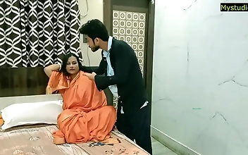 Luscious Desi Step-Mom Gets Fucked by Daughter's Husband in Viral 'Jobordosti' Sex Session with Audio