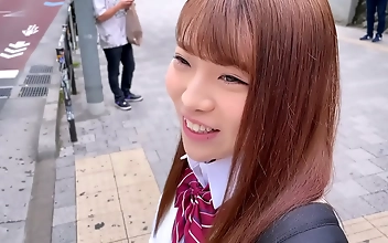Getting intimate with my Japanese girlfriend in the bathroom