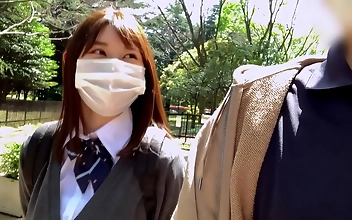 Japanese Beauty Alluring with JK in Sexy Pussyfucking