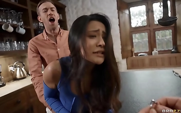 Alluring hardcore fuck along superb Japan teen Rino Asuka