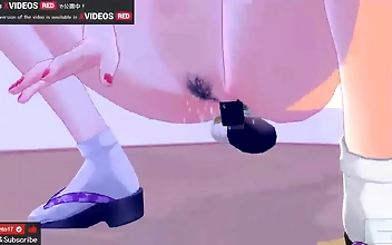 Unleashed Desires ~ JAV Voice Actress Goes Wild with Lewd Role-playing, Nakadashi Play