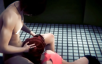 JAV Hentai 3D Uncensored - Shien Sex in Toilet Part 2 ~ MILF Enchantress Allures with Asian Beauty